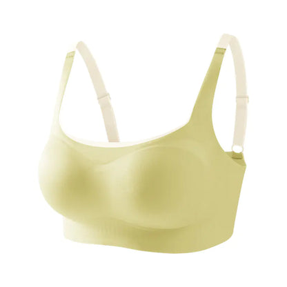 Seamless Jelly Straps Women's Wireless Bra, Breathable