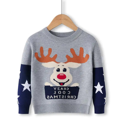 Cartoon Christmas Red Snowman Pullover Sweater
