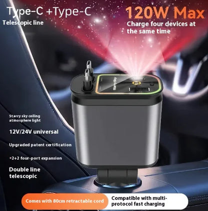 4-in-1 Starry Sky Car Charger