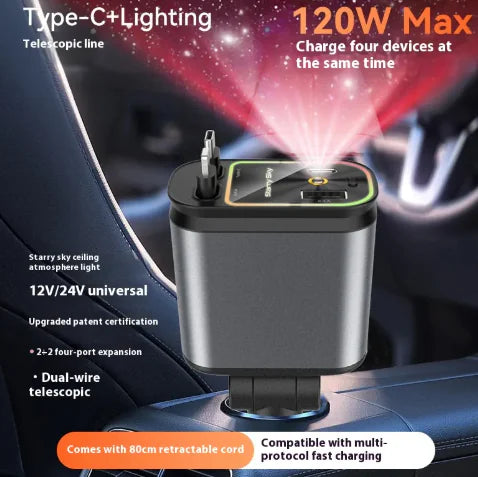 4-in-1 Starry Sky Car Charger